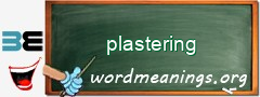 WordMeaning blackboard for plastering